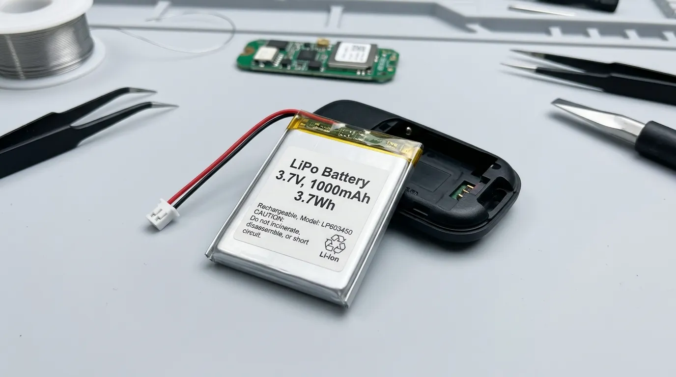 بطارية LiPo لجهاز تتبع GPS