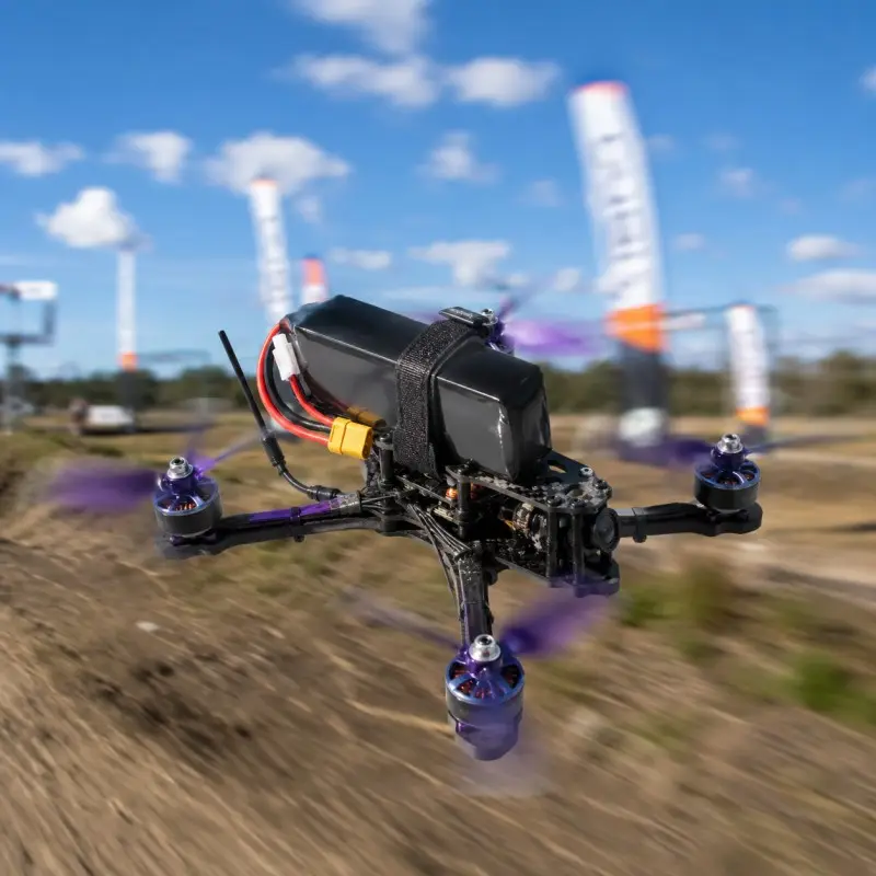بطارية FPV مخصصة بحجم 8000 مللي أمبير أمبير مع موصلات طاقة وتوازن