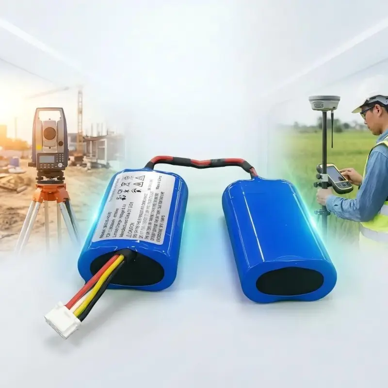 حزمة بطارية Li-Ion مخصصة بسعة 7.2V بسعة 6800mAh بسعة 18650 لمعدات GPS RTK